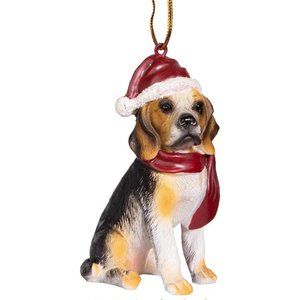 Design Toscano Beagle Holiday Dog Ornament Sculpture
